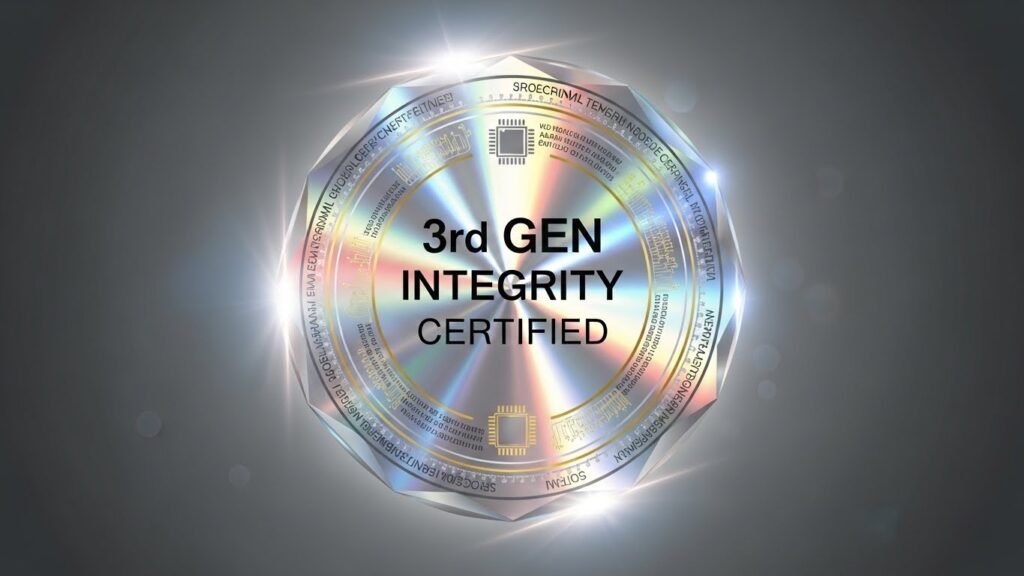 기술 표준을 통과한 플랫폼에 부여되는 3세대 무결성 인증 마크
