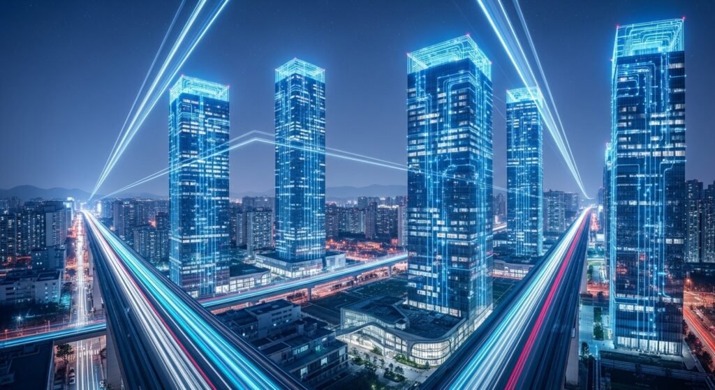 대한민국 AI 및 핀테크 연구의 중심지인 판교 테크노밸리 풍경