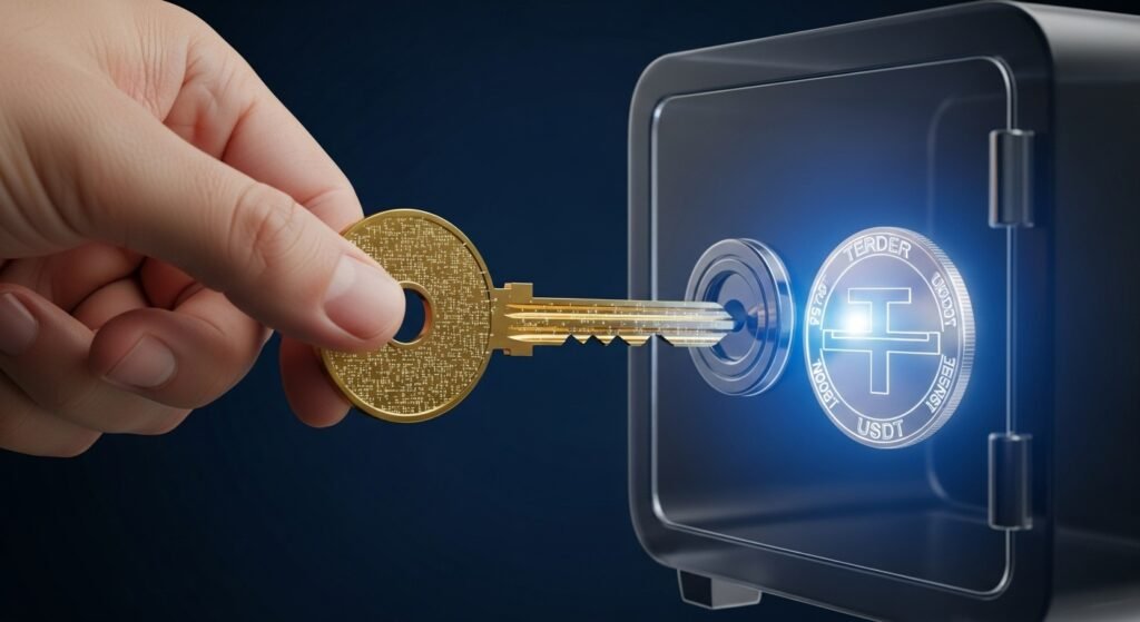 개인 키를 직접 소유하여 자산을 보호하는 테더 비수탁 지갑의 보안 개념